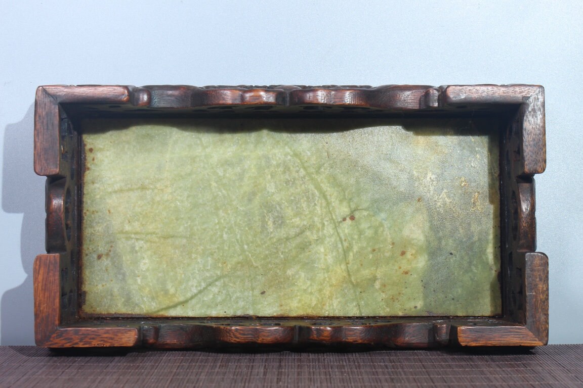 Chinas alte natürliche Rosenholz eingelegt Xiuyu Tisch Statue | Etsy