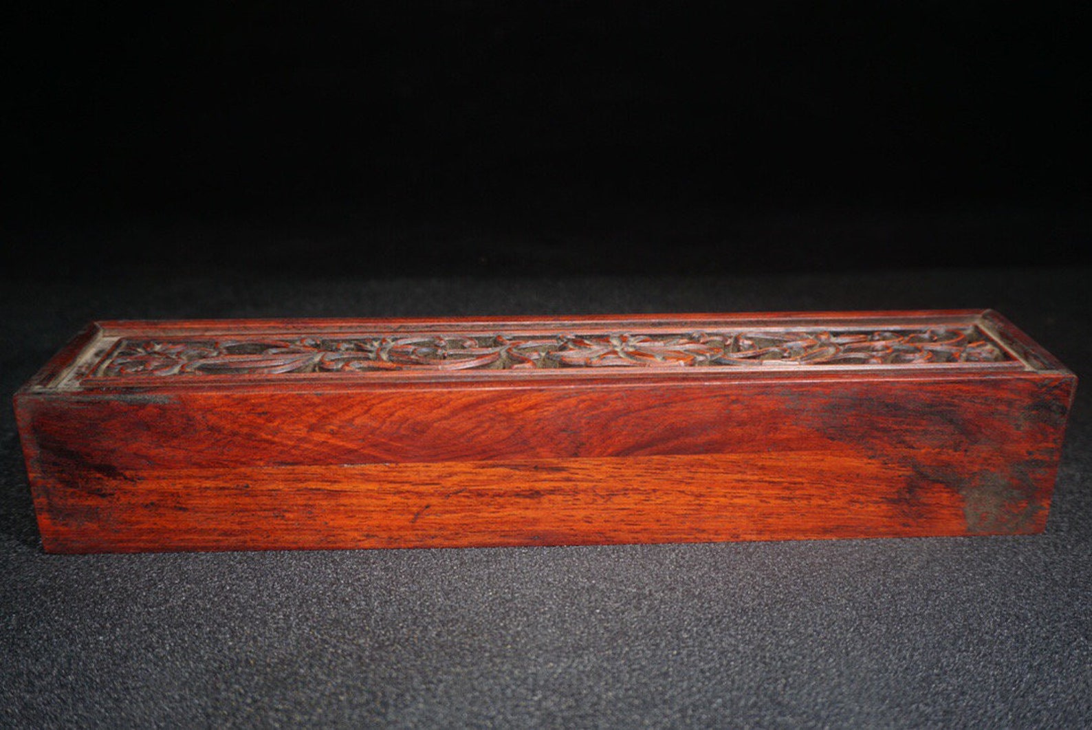 Chinese antique incense box handcarved boxwood beautifully Etsy