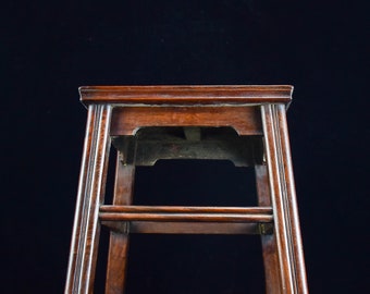 Chinese antique pure hand-carved rosewood stool fine carving worthy of collection