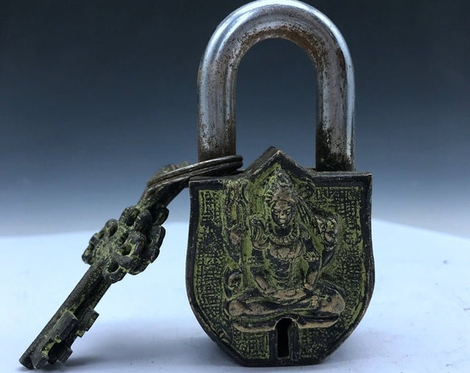 Rare Collectibles Chinese Old Style Brass Handmade Lock With - Etsy