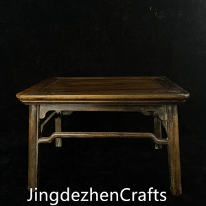 Chinese antique hand-carved large rosewood stool ornament, beautiful in shape, worthy of collection