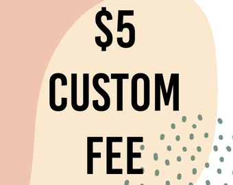 Apron Customization fee