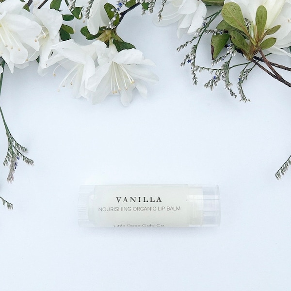 Lip Balm~Vanilla Lip Balm~Organic Lip Balm ~Natural Chap Stick~Organic Chapstick~Lip Care-