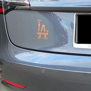 Los Angeles Dodgers baseball Wood Veneer Decal or Sticker for car bumper, laptop, phone, mirror, or anywhere