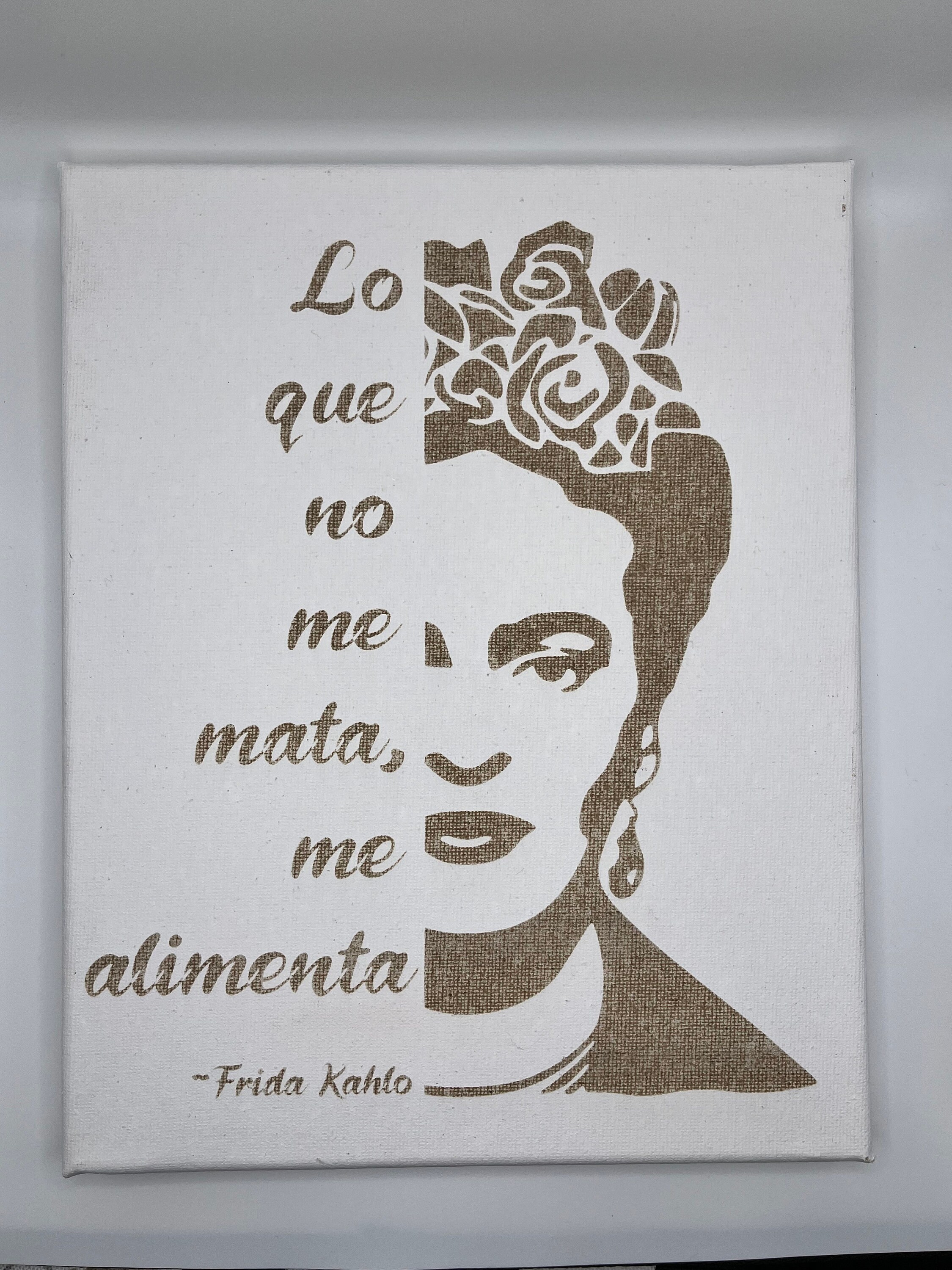 Canvas Art - Laser Engraved | Frida Kahlo | Laser Engraved Wall Art - Etsy