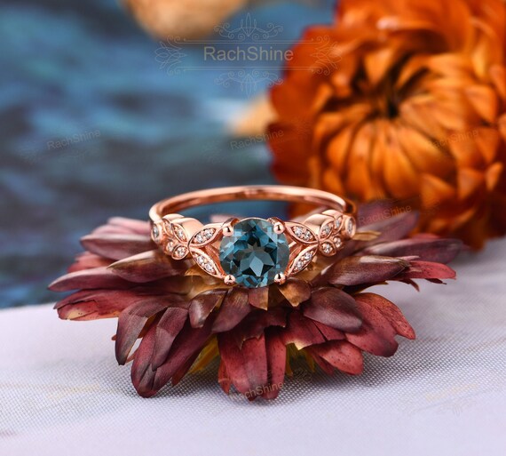 Blue topaz shop ring etsy