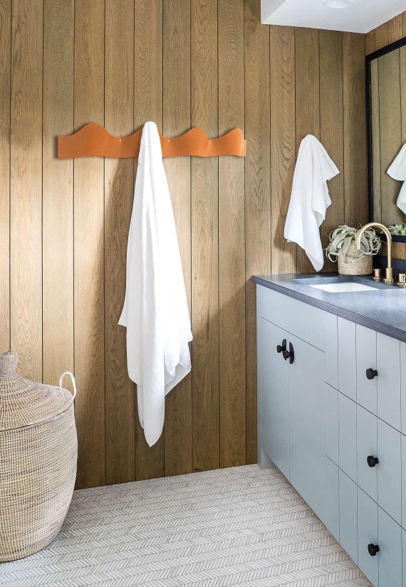 Buy Percha Confeccionada En Piel Natural Con Perchero Met lico