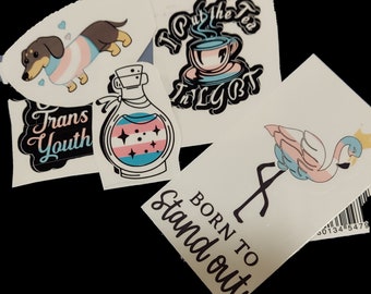 Pride Stickers: Trans Edition
