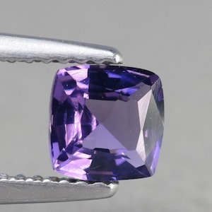 0.90ct Natural Violet Spinel Square 5.5mm Purple Violet 100% Genuine Natural Srilankan Spinel