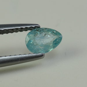 0,49ct Natürlicher Neon Blauer Paraiba Turmalin PR 6x5mm 100% echter natürlicher Paraiba