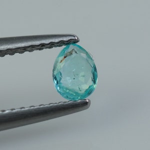 0.24ct Natural Neon Blue Paraiba Tourmaline PR 5x4mm  100% Genuine Natural Paraiba