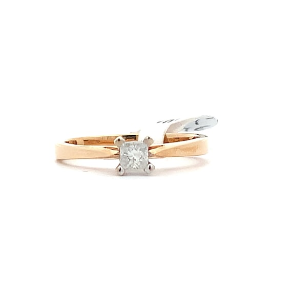 Estate 14kt .20ct Diamond Solitaire Ring - image 4