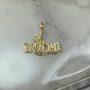 Estate 14kt “#1 Grandma” Pendant