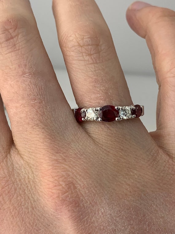 Estate 14kt 1.66cttw Ruby and Ring - image 2