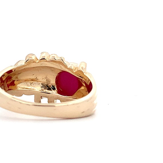 Estate 14kt Star Ruby Ring View 6