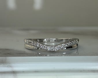 Estate 14kt .17cttw Diamond Band Size 5.5