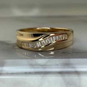 Estate 14kt .35cttw Diamond Band Size 10.75