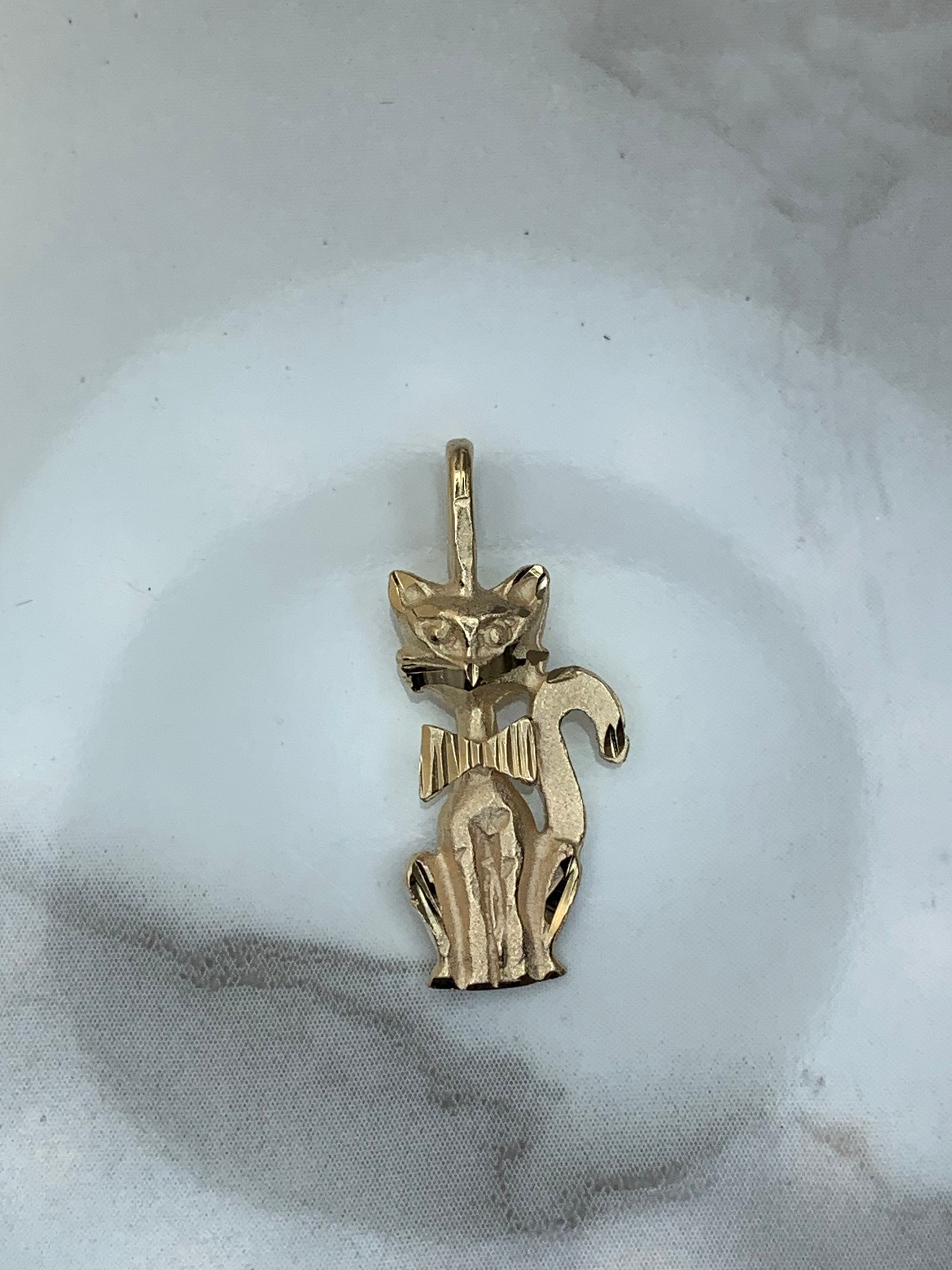 Sweet Kitty 14K Gold Charm