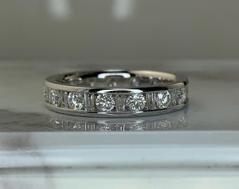 Estate 14kt 1.50cttw Diamond Eternity Band Size 7