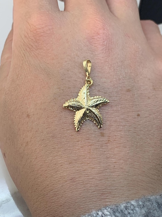 Estate 14kt Starfish Pendant View 2