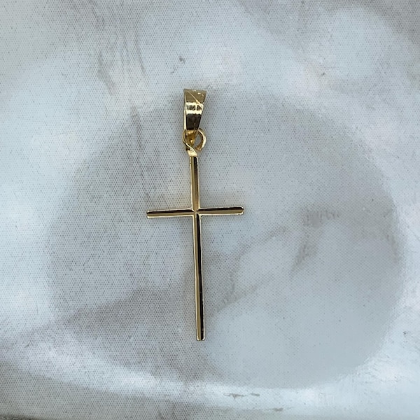 Estate 14kt Cross Pendant .88"