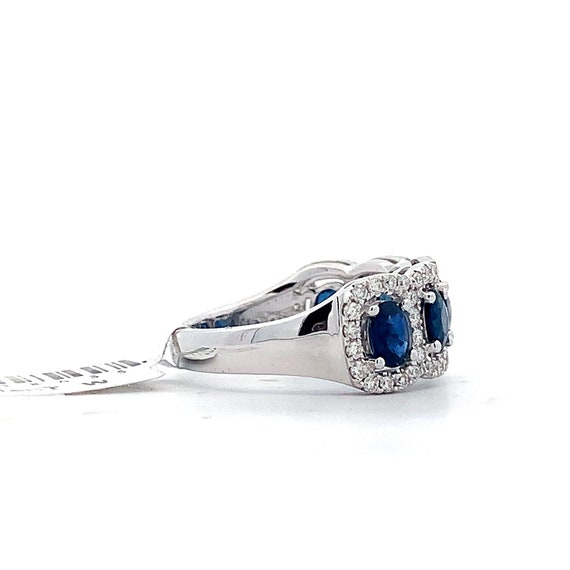 Estate 14kt 2.33cttw Sapphire and Diamond Ring - image 5