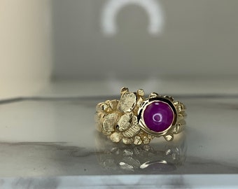 Estate 14kt Star Ruby Ring