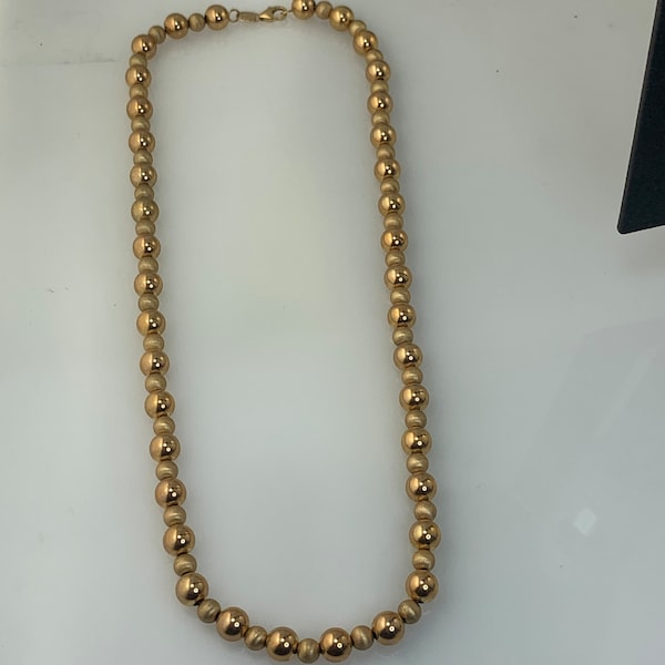 Estate 14kt 17” Gold Ball Chain