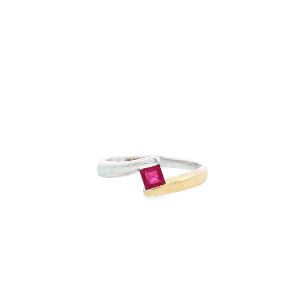 Estate 14kt Genuine Ruby Ring - image 4