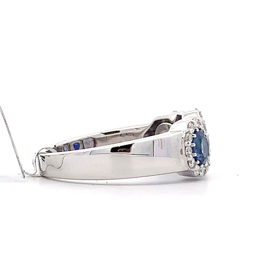 Estate 14kt 1.90cttw Sapphire and Diamond Ring - image 7