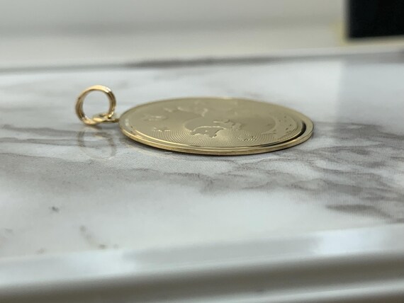 Estate 14kt Taurus Pendant View 3