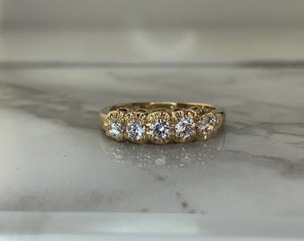 Estate 14kt CZ Band