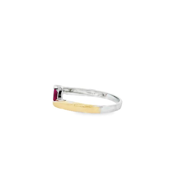 Estate 14kt Genuine Ruby Ring - image 5