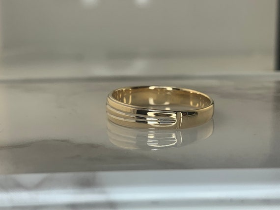 Estate 14kt Yellow Gold Band - image 5