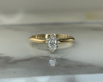 Estate 14kt .33ct Solitaire Ring