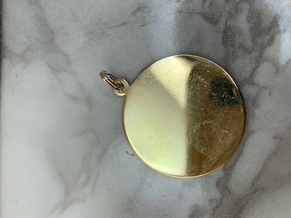 Estate 14kt Taurus Pendant View 4