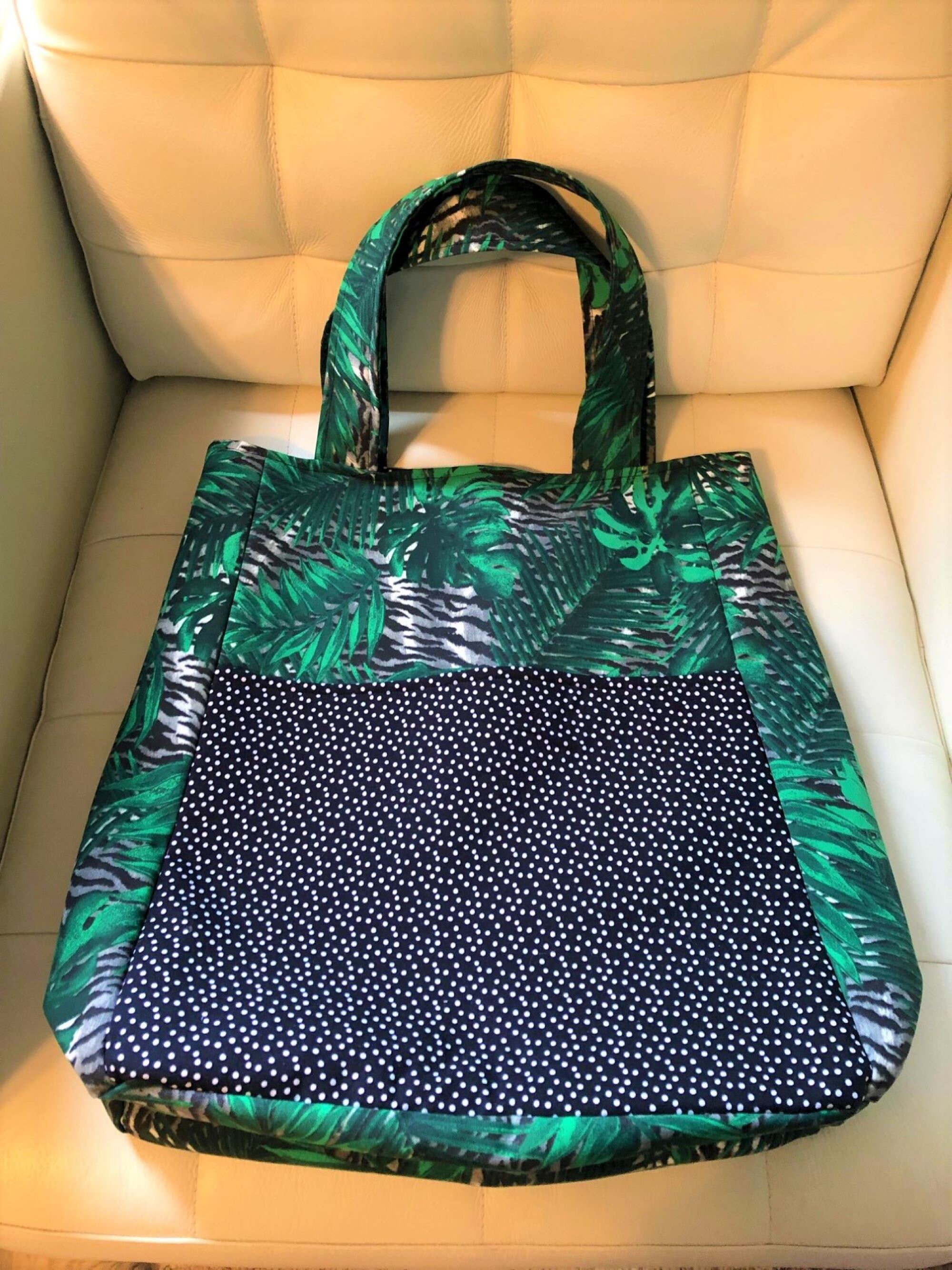 Petit tote bag à fermeture velours rose 