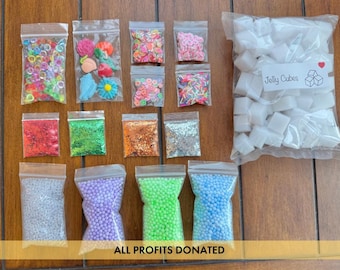 Slime Supply Bundle - Add-ins for slime, sprinkles, glitter, fimo slices