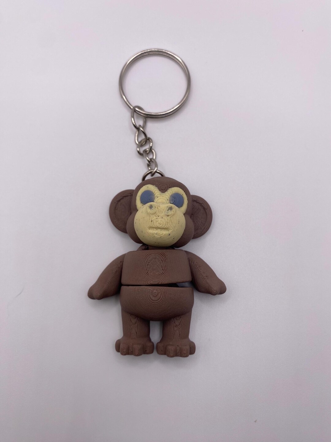 3D Print Monkey Keychain - Etsy