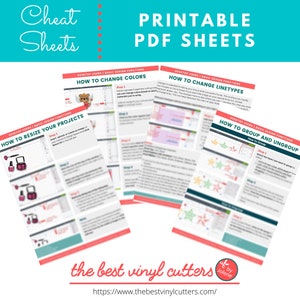 Afdrukbare stap-voor-stap tutorials voor Cricut Design Space Desktop Gebruikers Basisfuncties - Beginnersgids PDF Instant Download