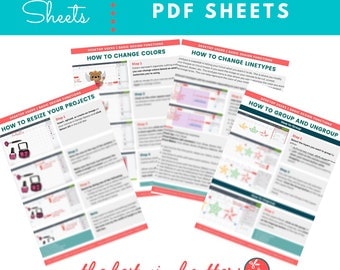Printable Cheat Sheets for Cricut Joy on How to Make Labels
