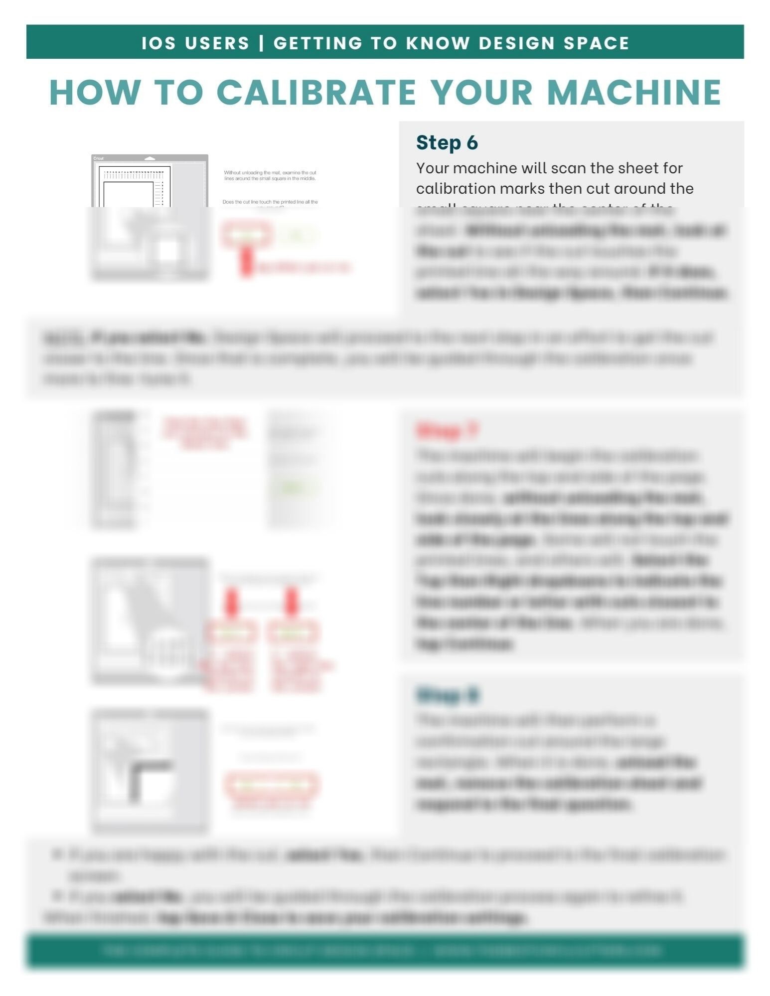 How to Calibrate Your Cricut StepbyStep Tutorial Sheet for Etsy