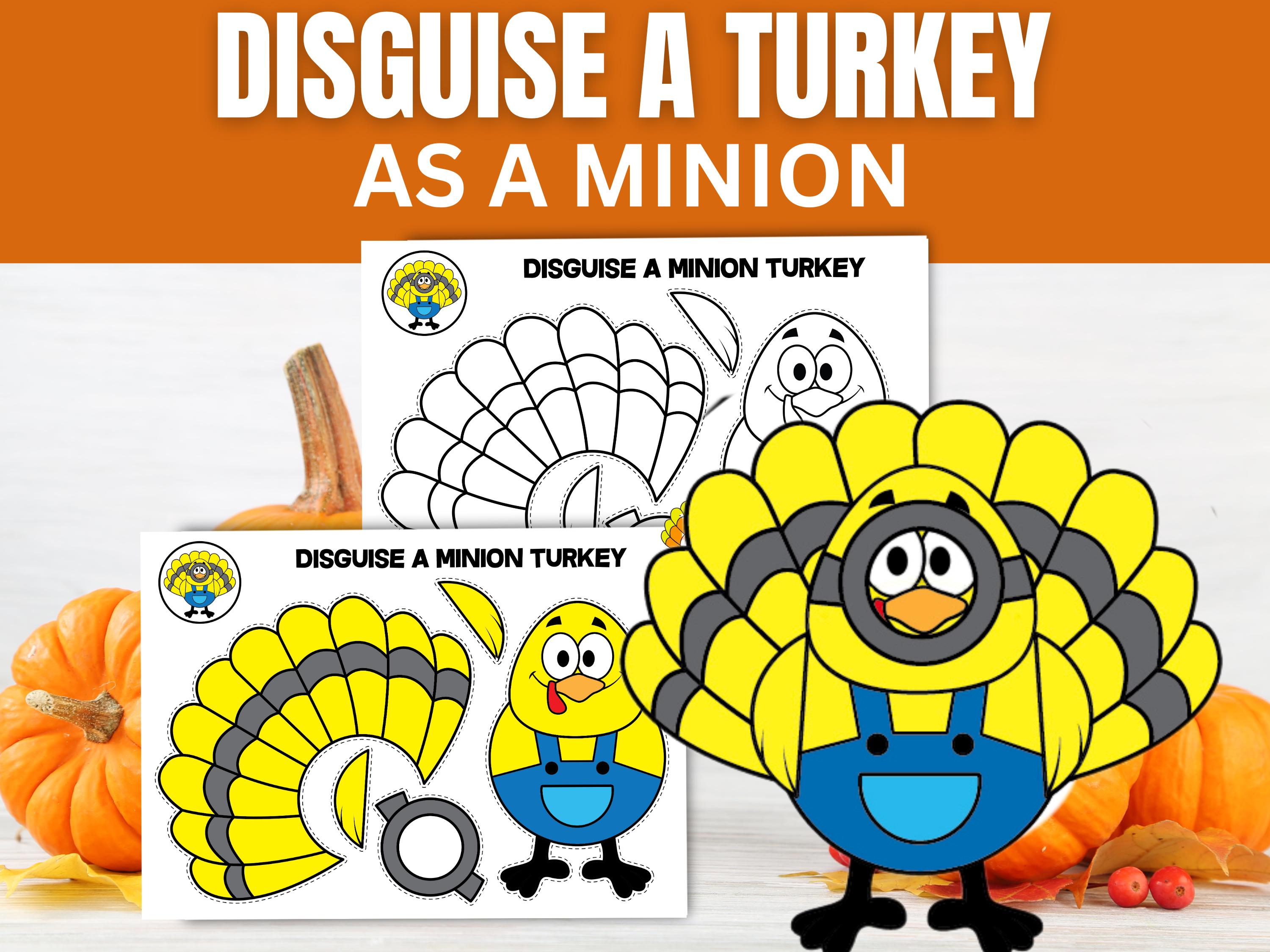 turkey disguise minion - etsy