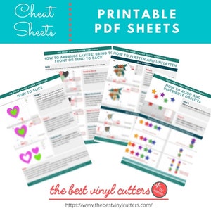 Printable Step-by-Step Tutorials for Cricut Design Space IOS Users Basic Functions - Beginners Guide PDF Instant Download