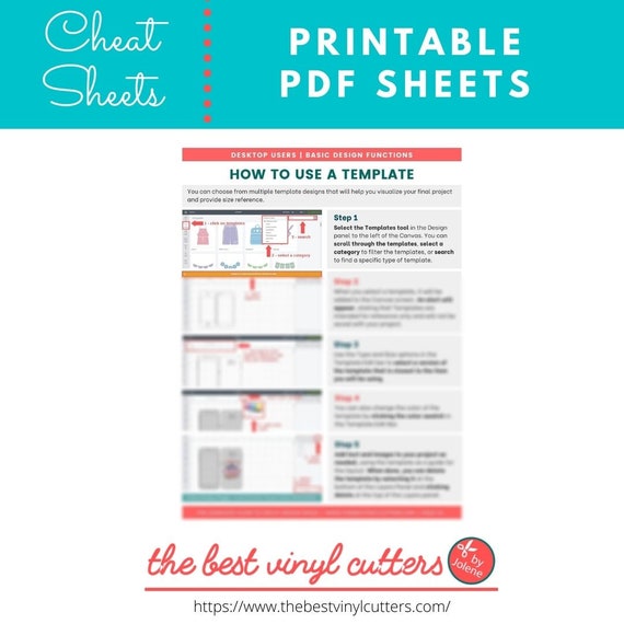 How to Use a Template Printable Step-by-step Tutorial Sheet - Etsy ...