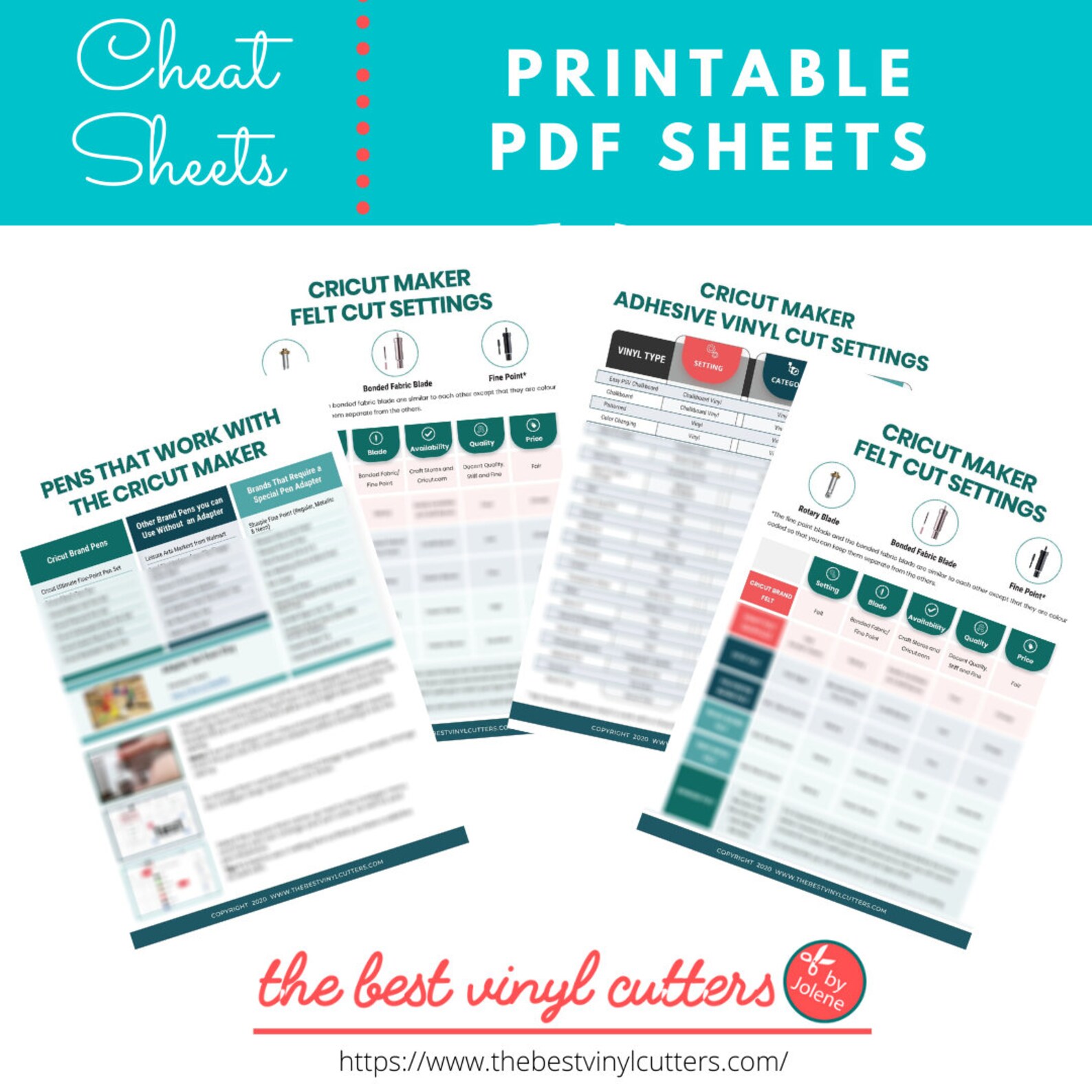 Printable Cricut Cheat Sheets Printable Templates