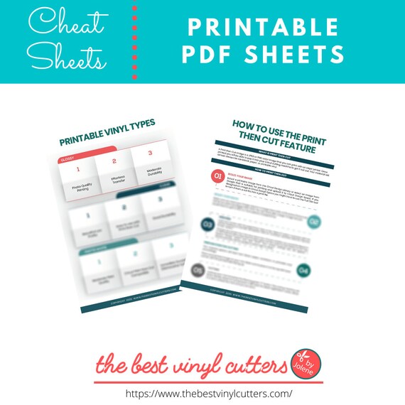 Printable Cheat Sheets for Cricut Joy Beginners Guide PDF Instant