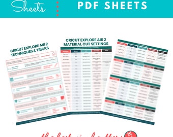 Printable Cheat Sheets for Cricut Joy on How to Make Labels