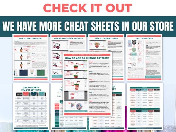 Printable Vinyl Decal Sizing Chart Cheat Sheet for Mugs, Tumblers & Cups |  Quick Reference Guide for Beginner Cricut, Silhouette Users - Etsy