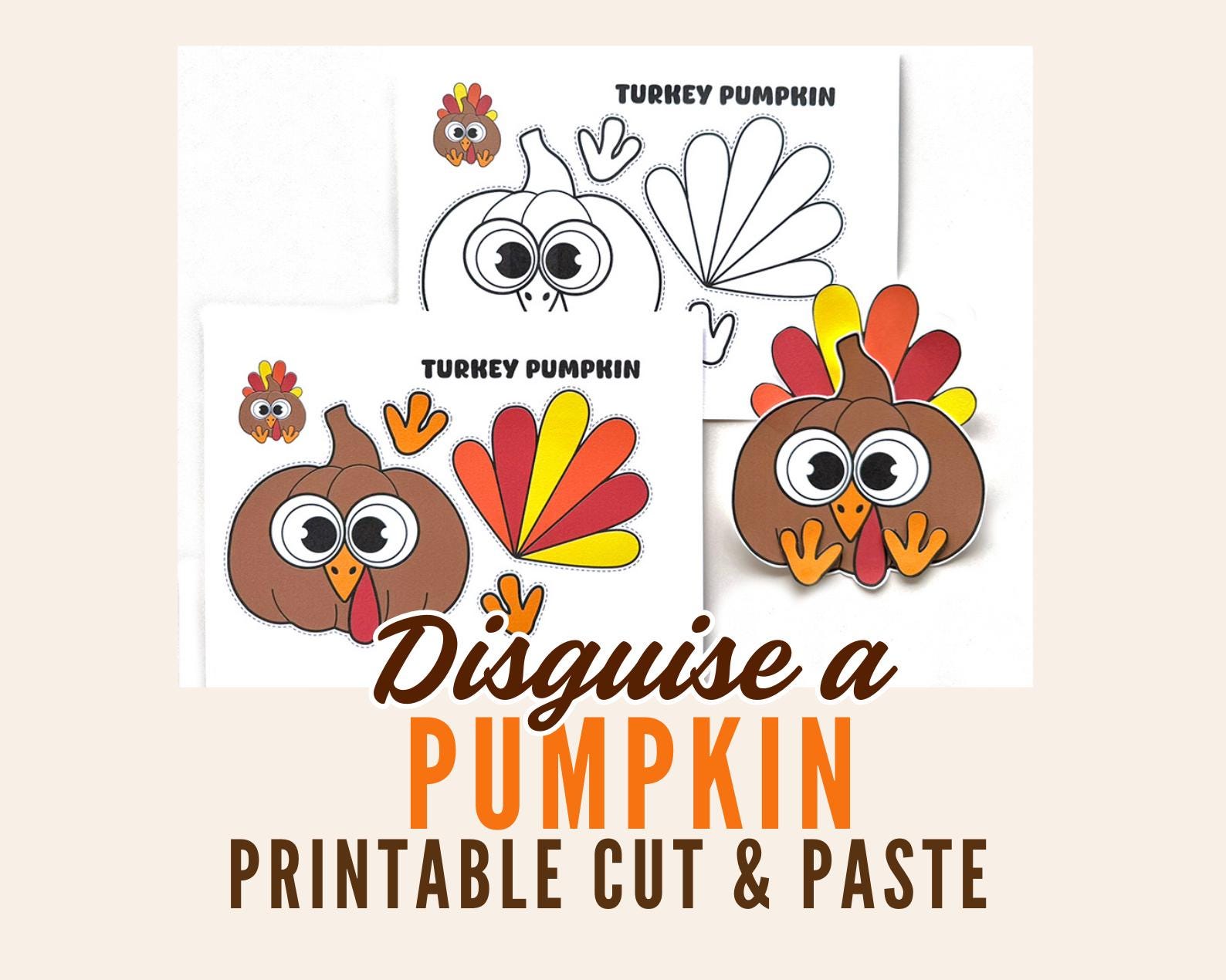 disguise a pumpkin as a turkey, turkey pumpkin disguise, pumpkin in  disguise project, halloween craft for kids, halloween kids activities